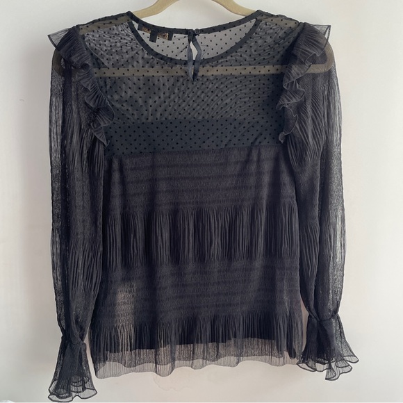 Maje elegant sheer blouse top - Picture 2 of 5